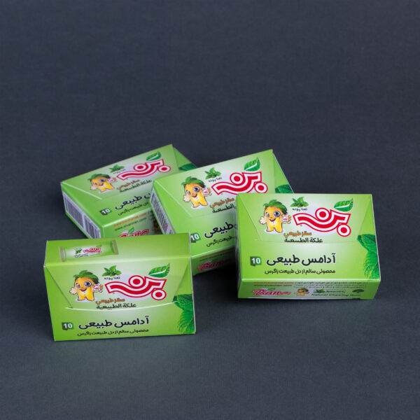 Ban natural chewing gum - mint flavor - 10-digit box - cellophane type