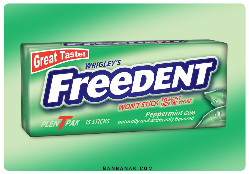 Freedent chewing gum